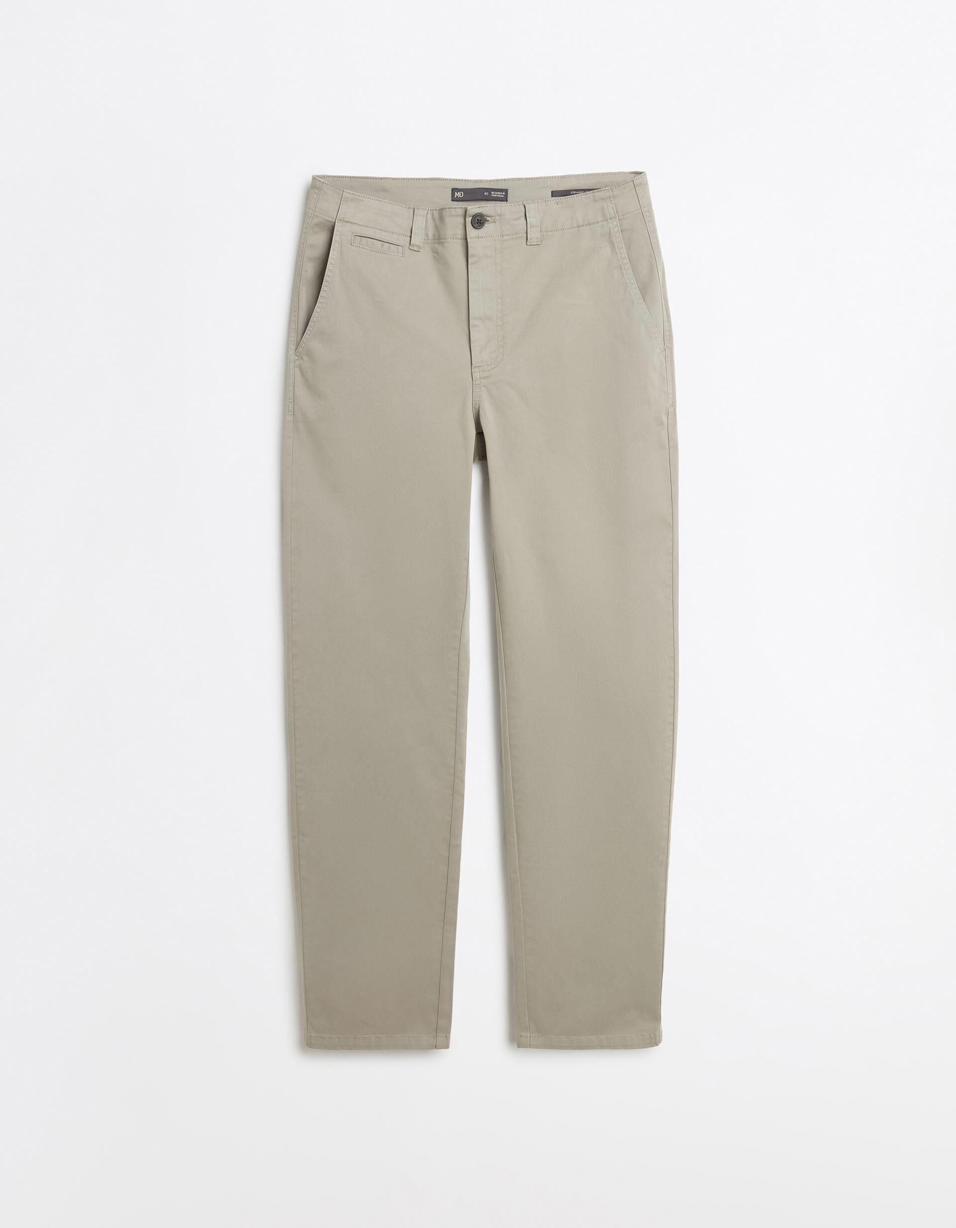 Comprar Online Cal&ccedil;as Chino 'Straight Fit', Homem, Bege Claro
