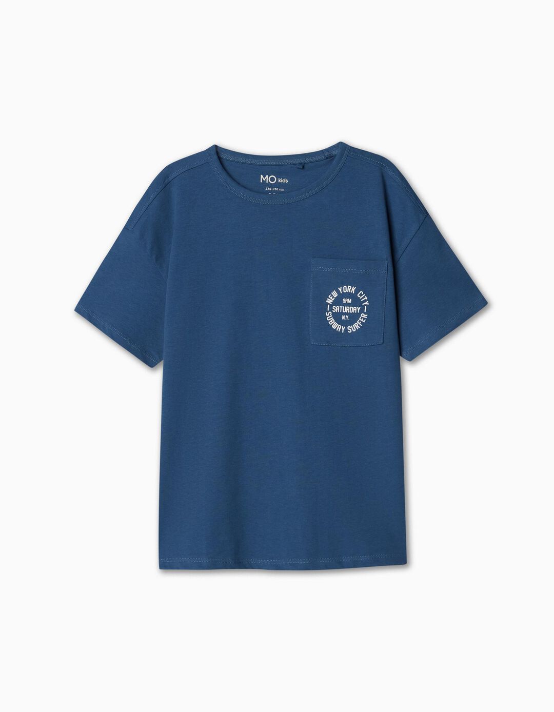 T-shirt Estampado, Menino, Azul