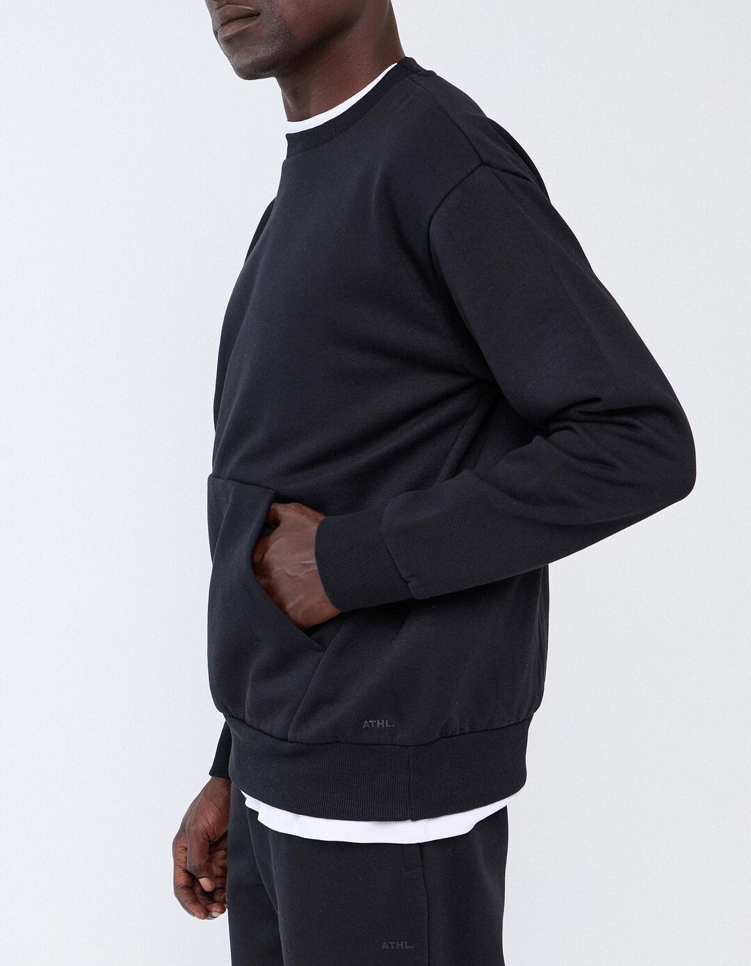 Sweatshirt Garment Dye, Homem, Preto