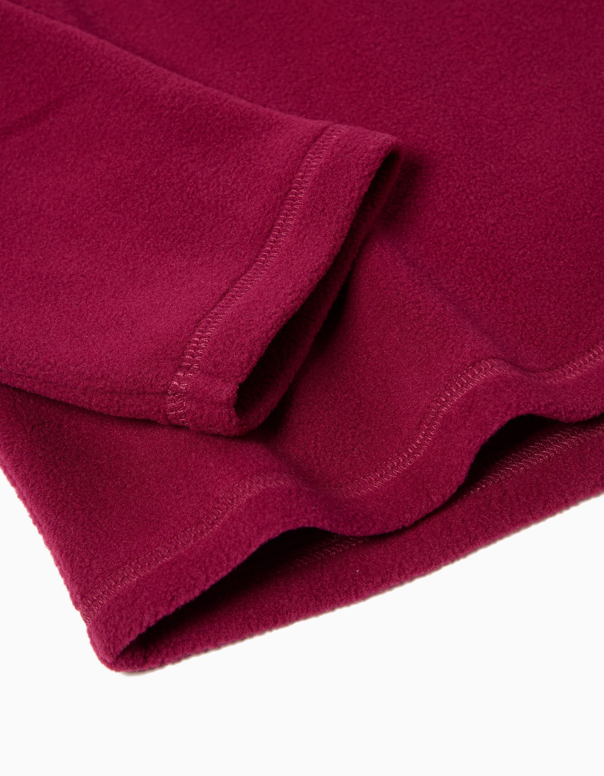 Comprar Online Camisola Polar com Fecho, Menina, Vermelho Escuro 