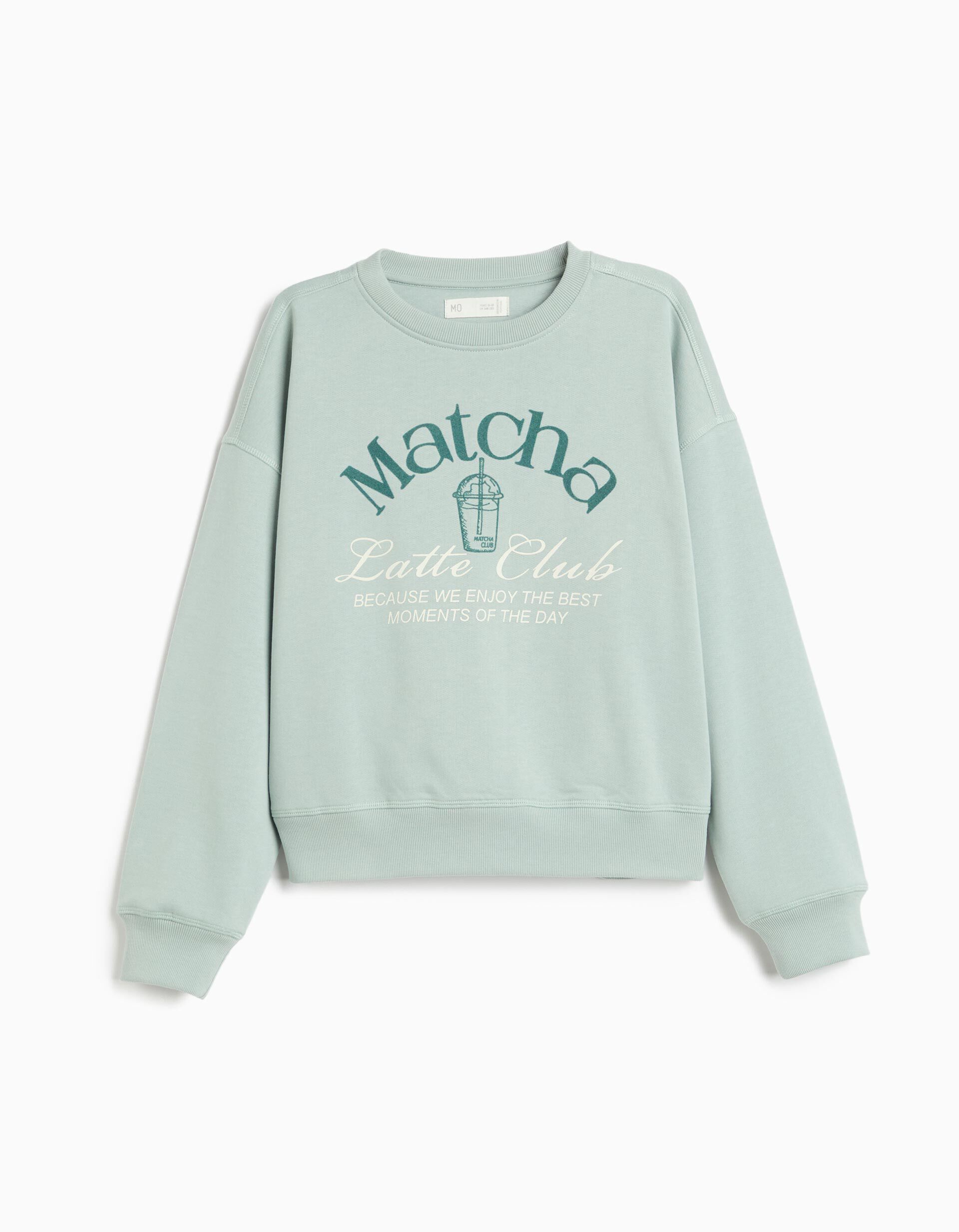 Comprar Online Sweatshirt Estampada, Menina, Verde &Aacute;gua
