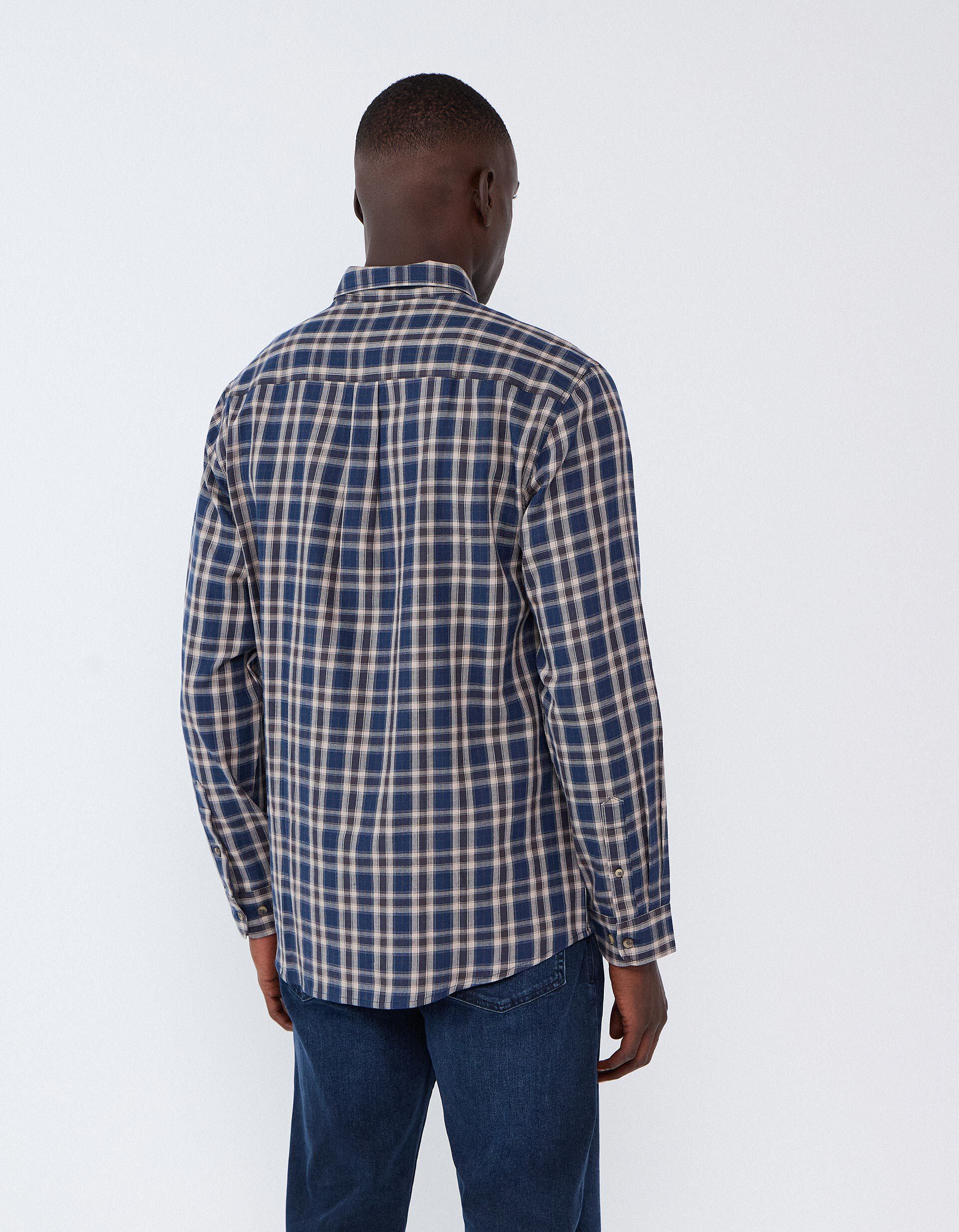 Comprar Online Camisa Xadrez, Homem, Azul Escuro