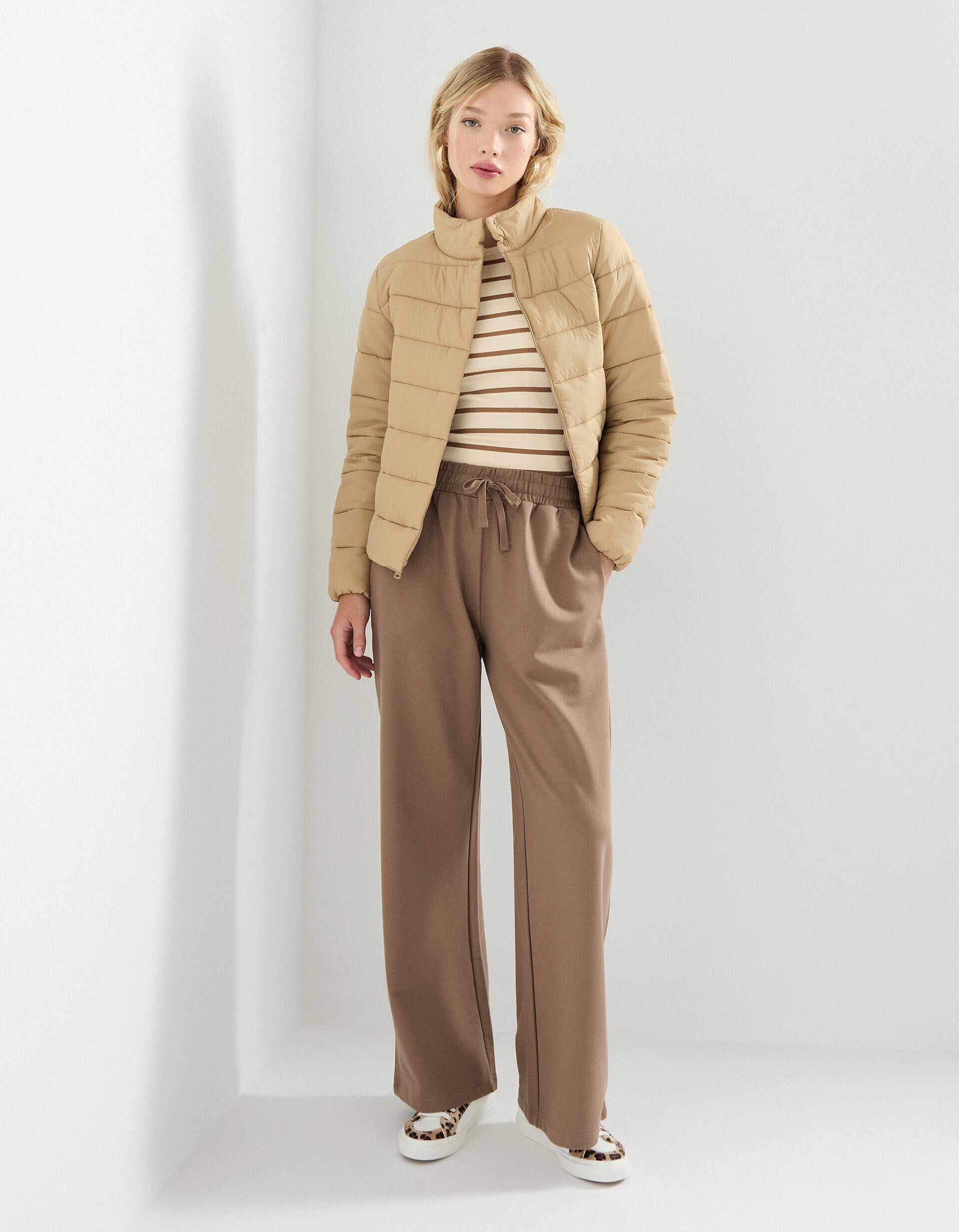 Comprar Online Casaco Acolchoado, Mulher, Bege Claro