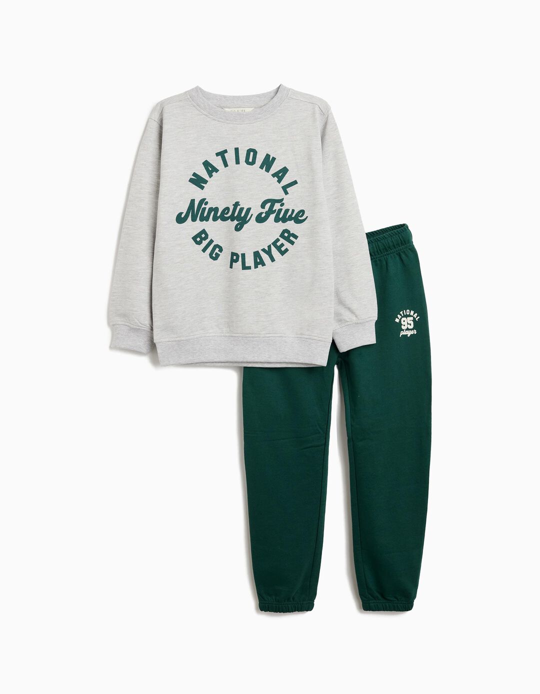 Conjunto de Jogging, Menino, Cinzento Claro