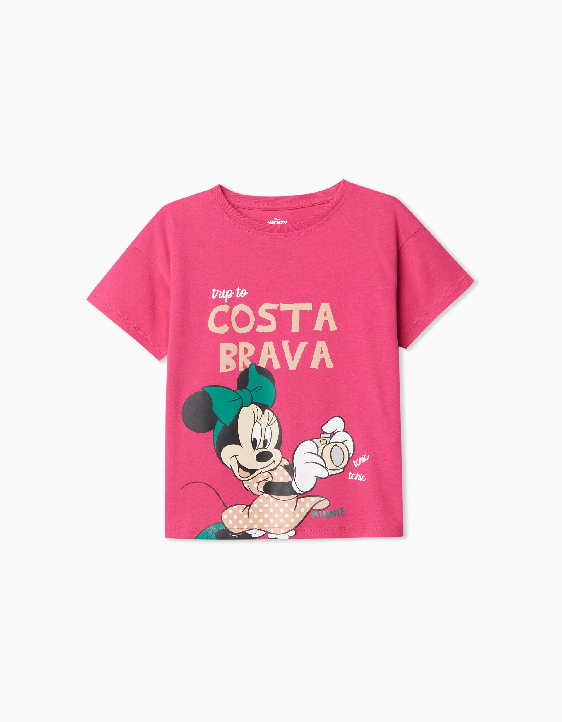 Comprar Online 'Disney' T-shirt, Girl, Dark Pink