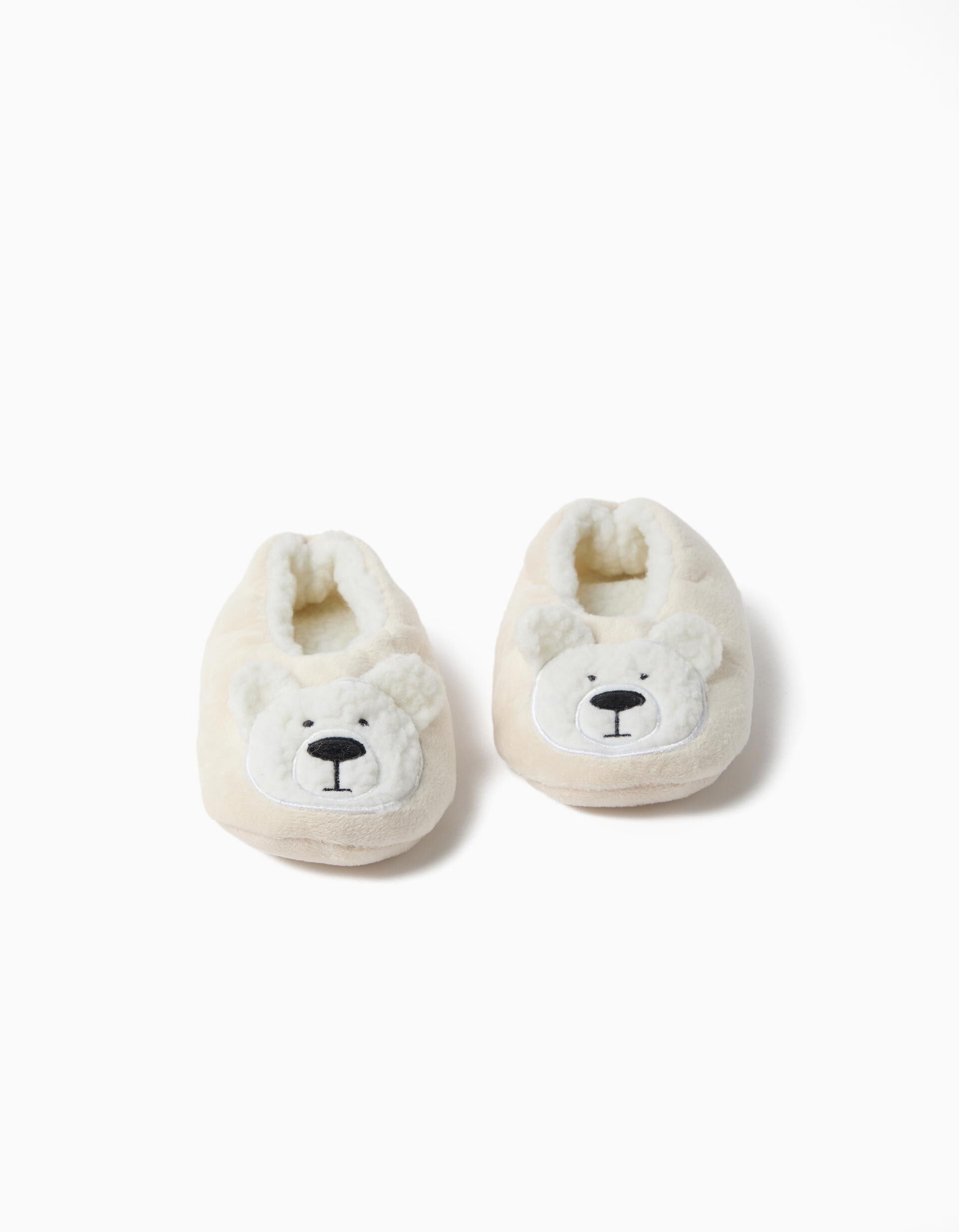 Comprar Online Pantufas Urso, Menino, Bege