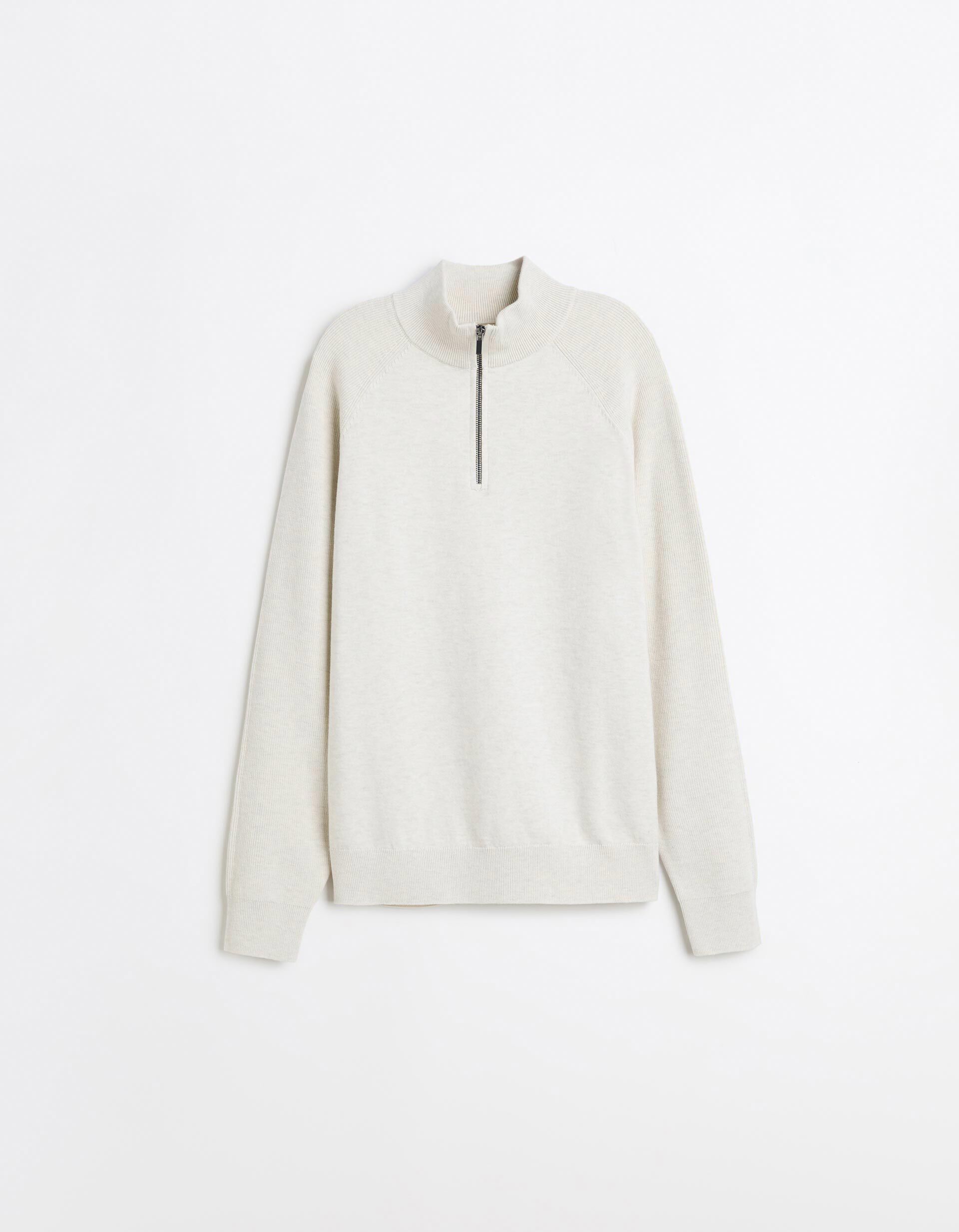 Comprar Online Sweatshirt De Malha, Homem, Bege Claro
