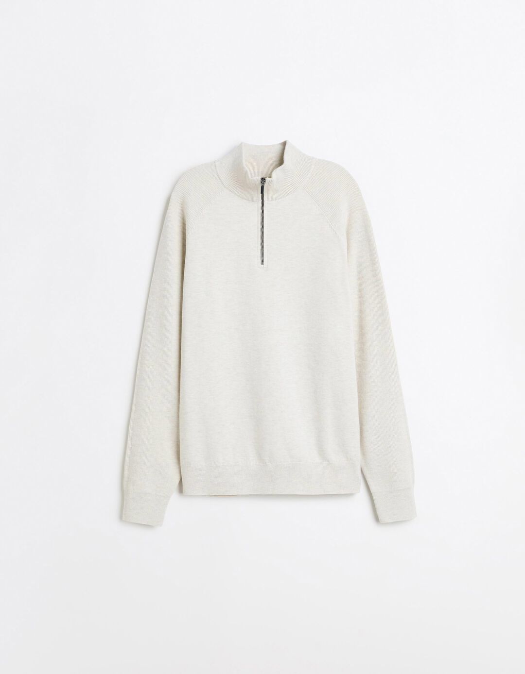 Sweatshirt De Malha, Homem, Bege Claro