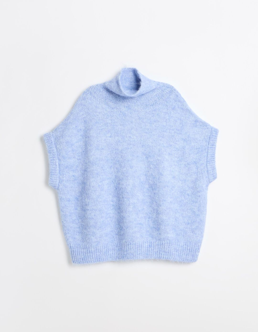 Sweater Capa, Mulher, Azul