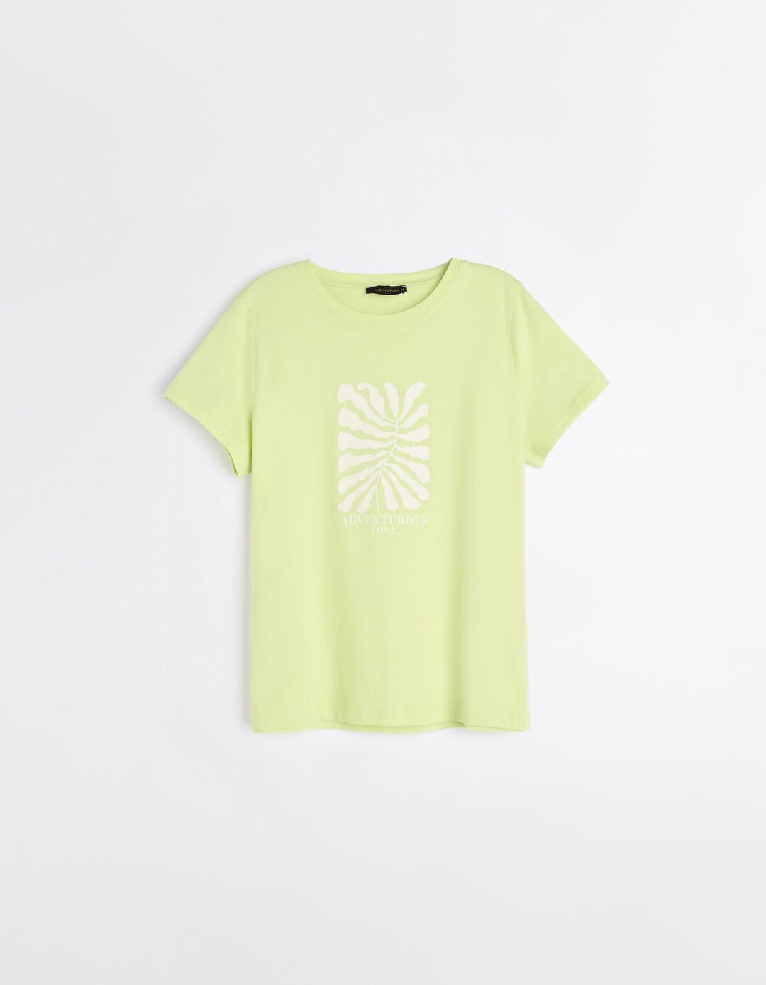T-shirt Estampado, Mulher, Verde Claro