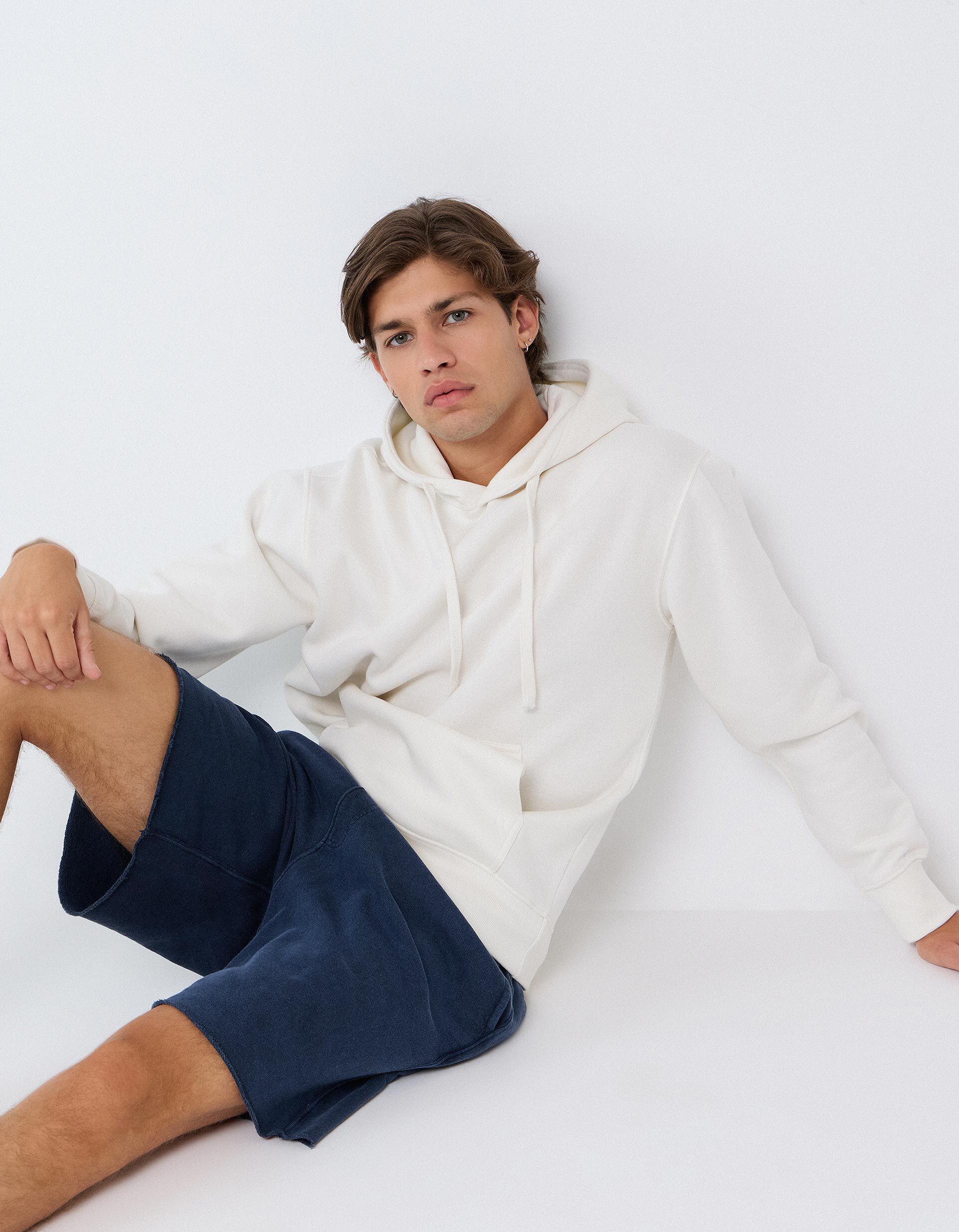 Comprar Online Sweatshirt Com Capuz, Homem, Branco