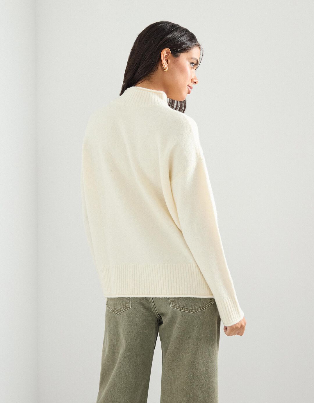 Camisola de Malha, Mulher, Cru
