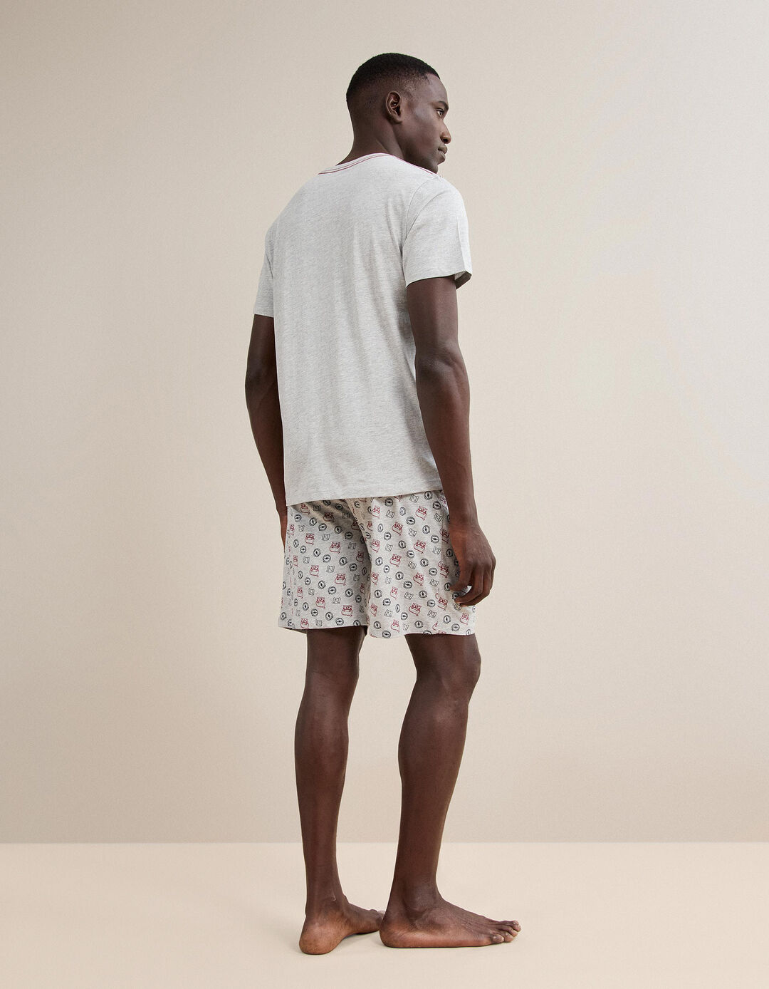 Pijama Jersey, Homem, Cinzento