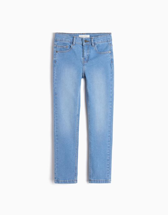 Comprar Online Calças de Ganga 'Slim', Menina, Azul Claro