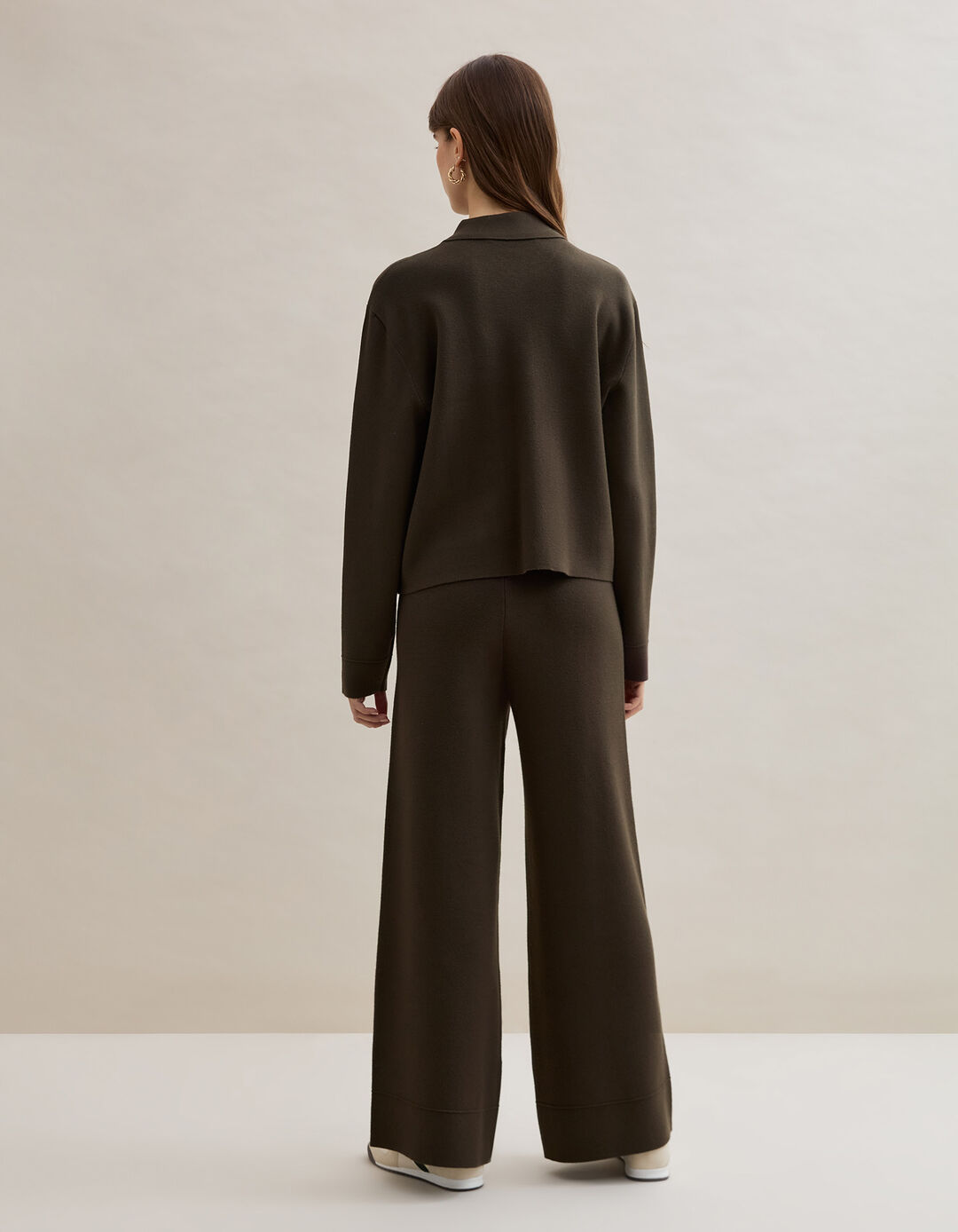 Casaco de Malha, Mulher, Castanho Escuro