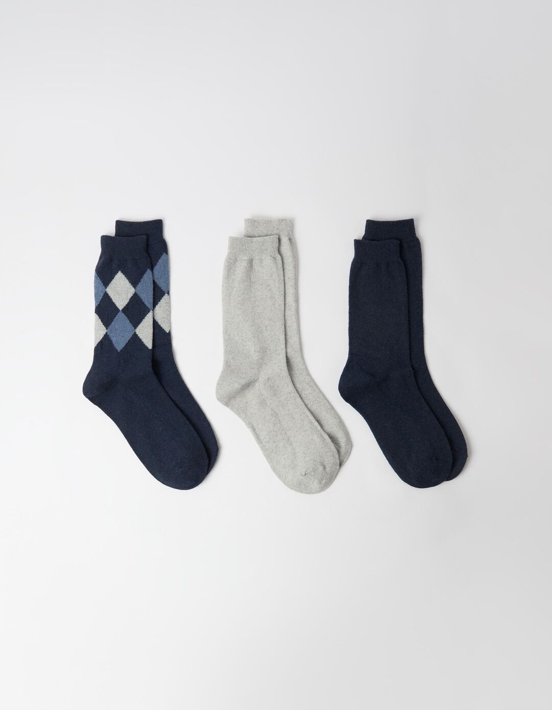Pack 3 Pares De Meias, Homem, Azul Escuro
