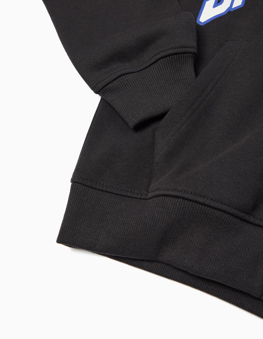 Casaco com Capuz, Menino, Preto