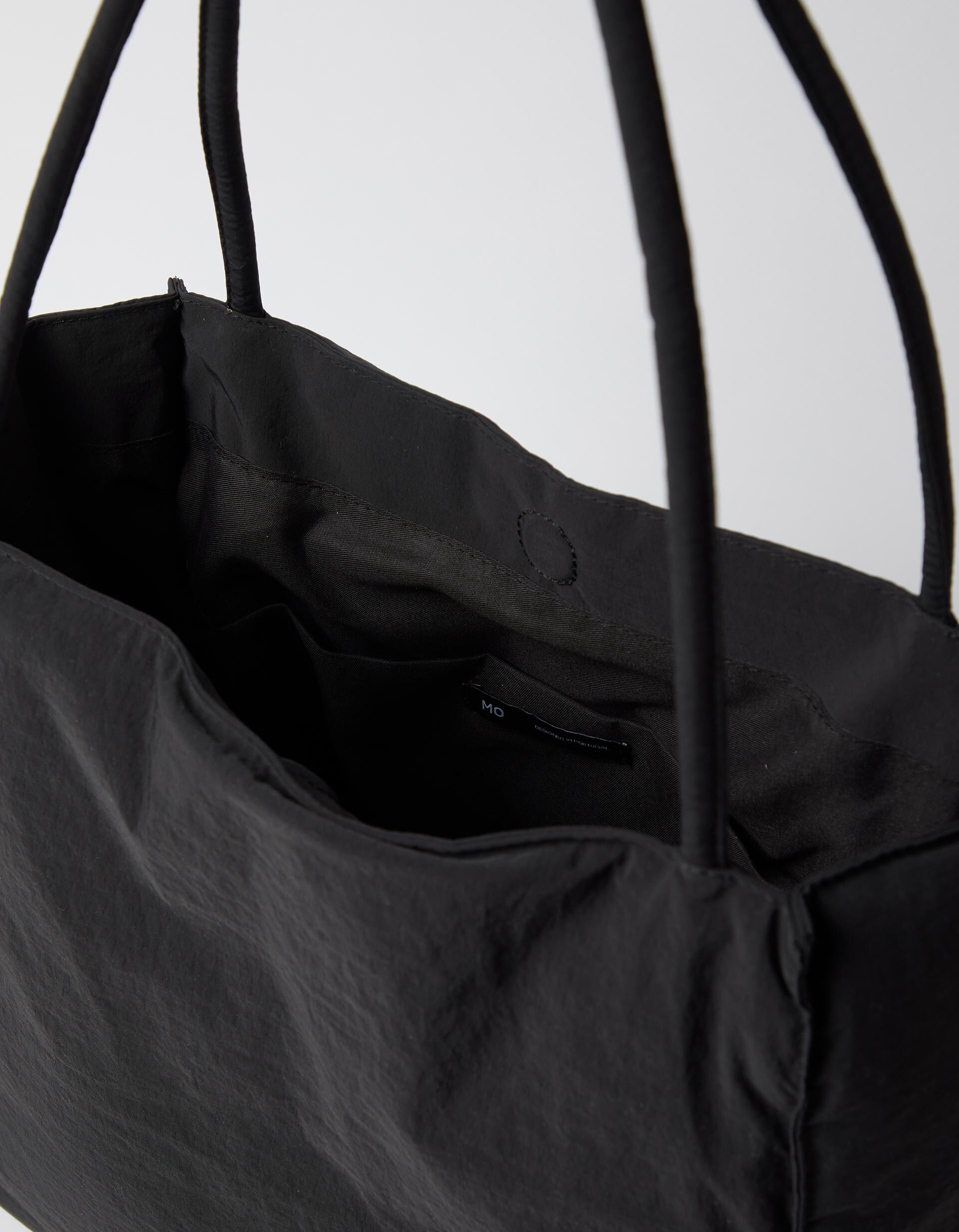 Comprar Online Mala Shopper De Nylon, Mulher, Preto