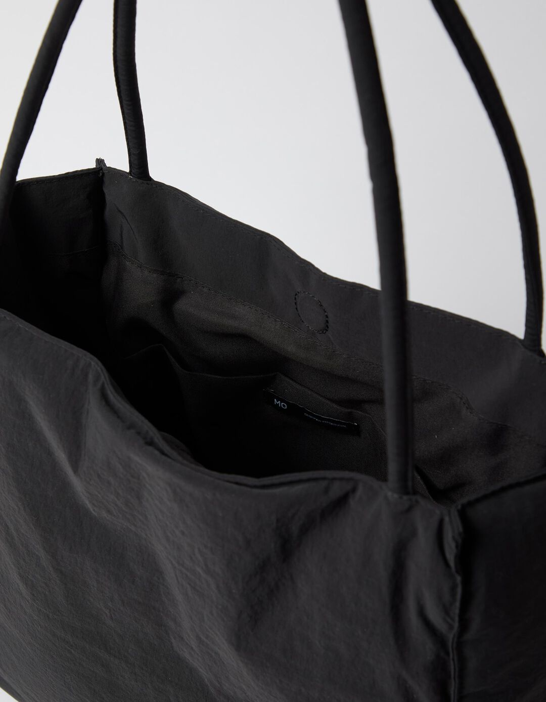 Mala Shopper De Nylon, Mulher, Preto