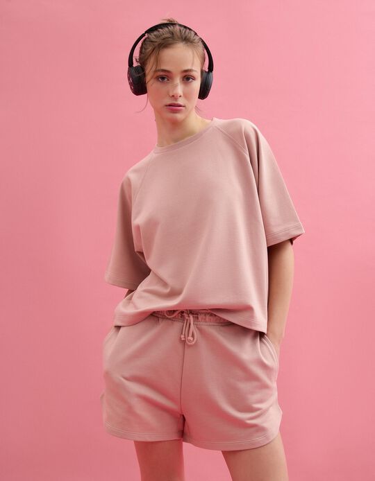 Comprar Online T-shirt, Mulher, Rosa Claro