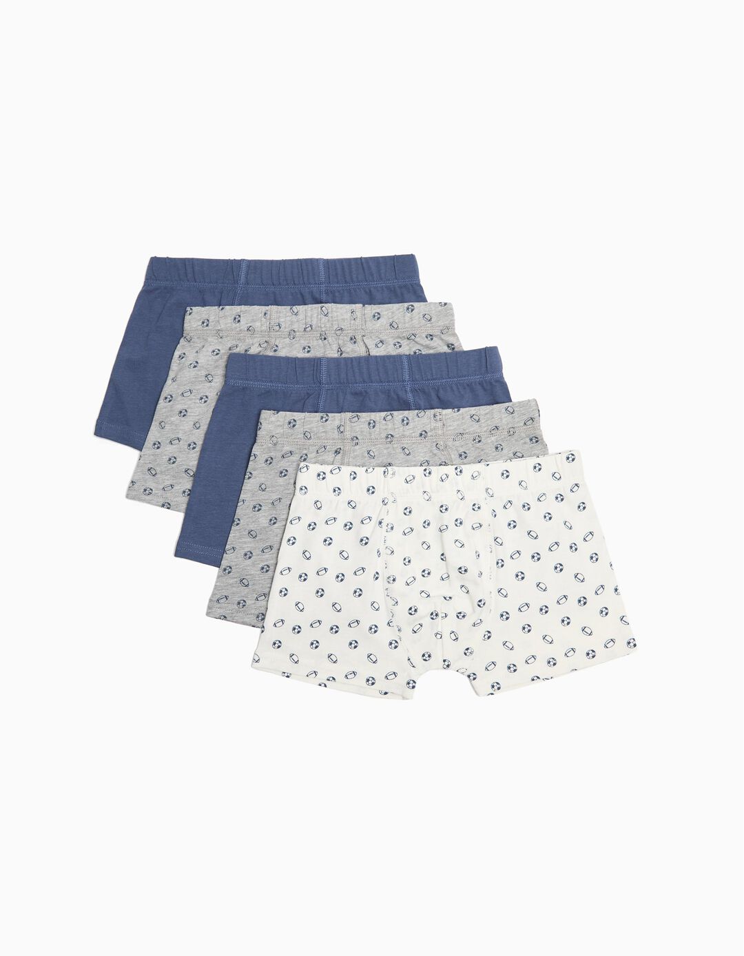Pack 5 Boxers, Menino, Azul