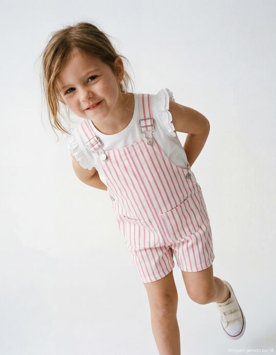 Comprar Online Jardineiras Cal&ccedil;&atilde;o, Menina, Rosa