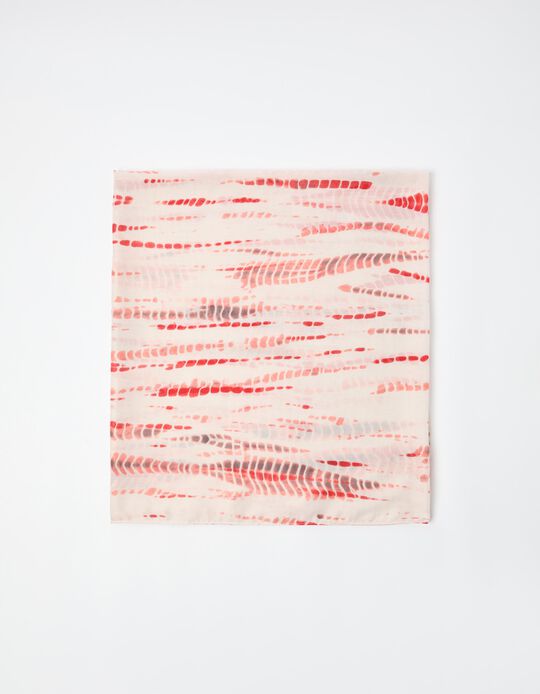 Comprar Online Cachecol Estampado, Mulher, Vermelho