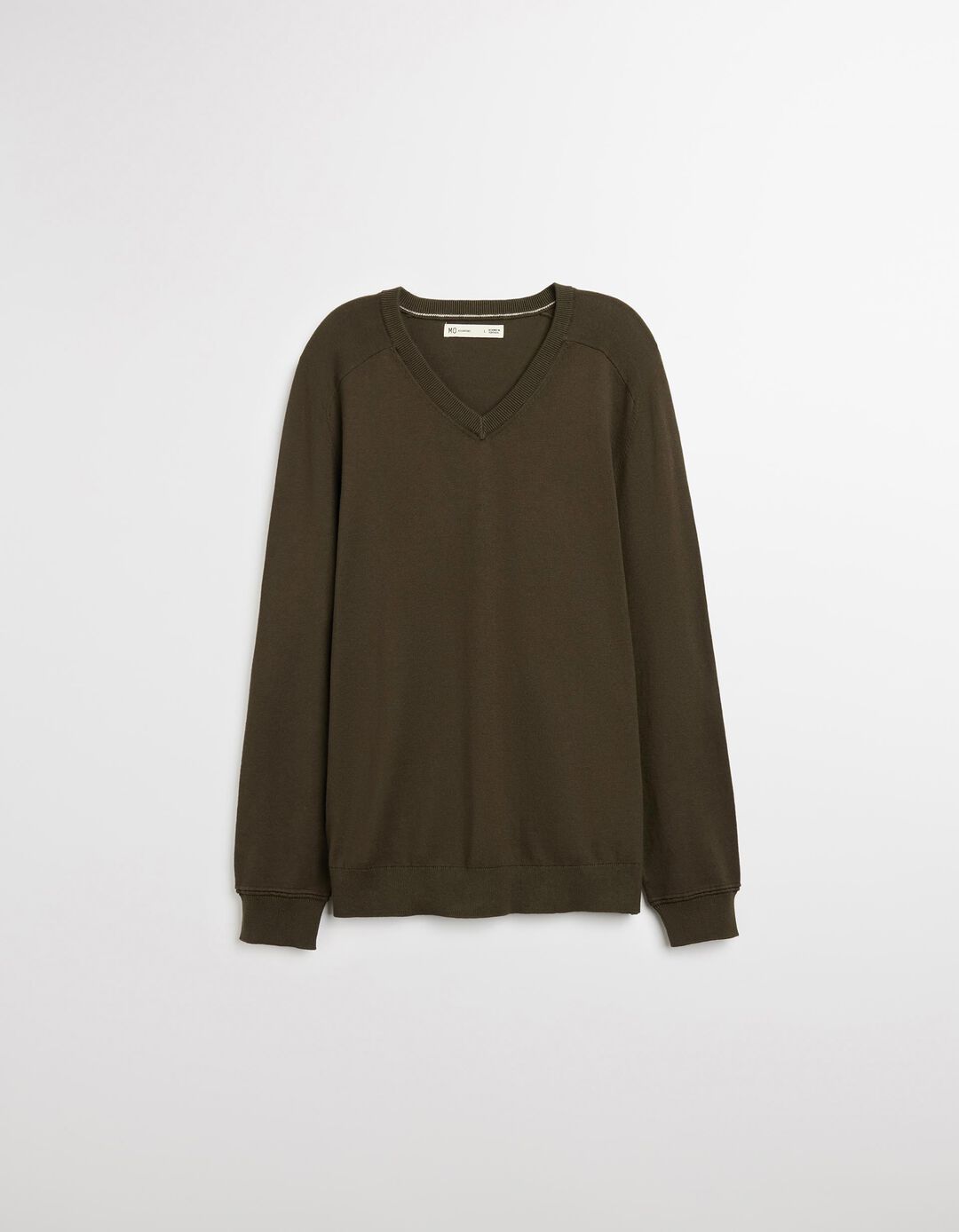 Camisola com Caxemira, Homem, Verde Escuro