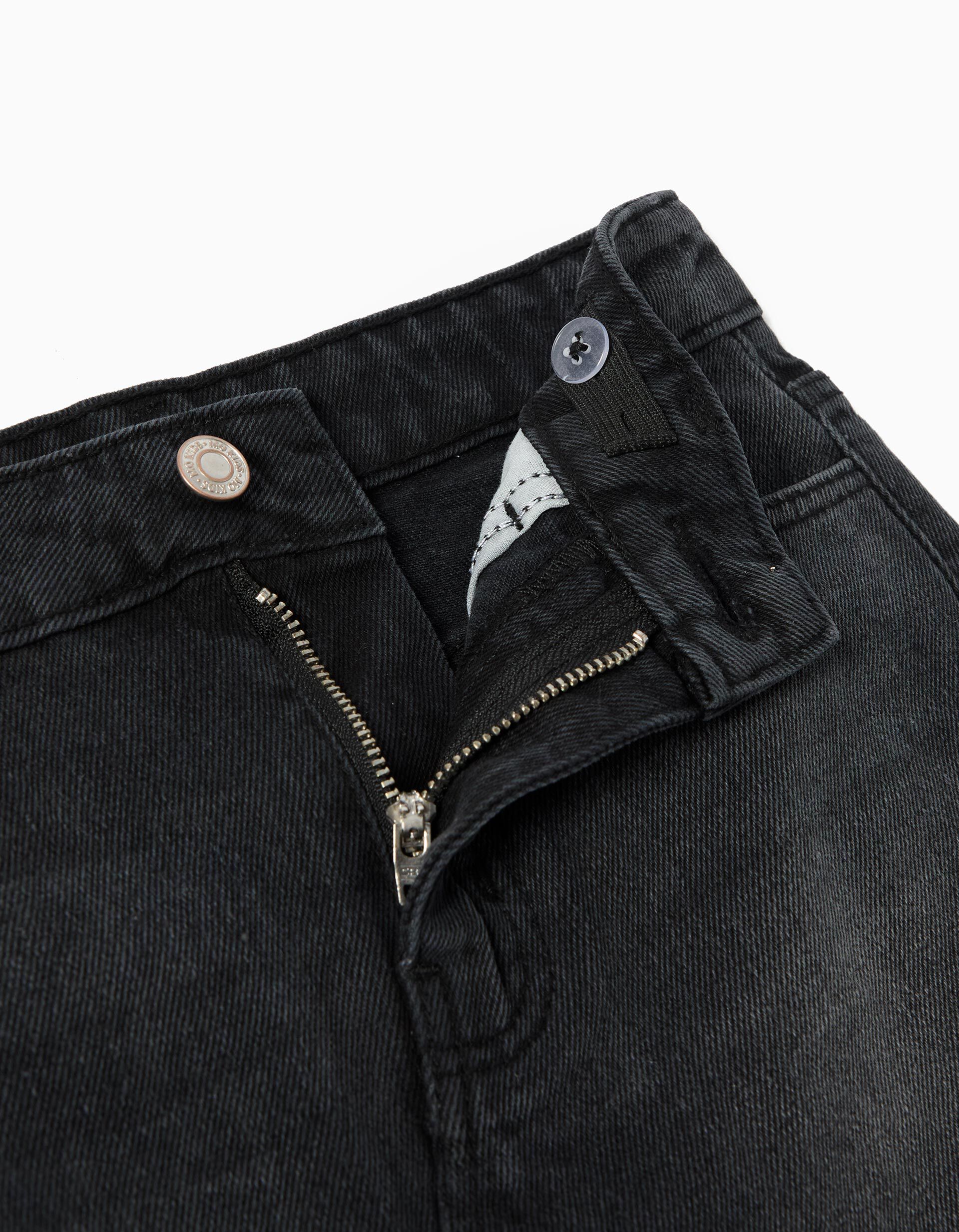 Comprar Online Mini-saia de Ganga, Menina, Cinzento Escuro 