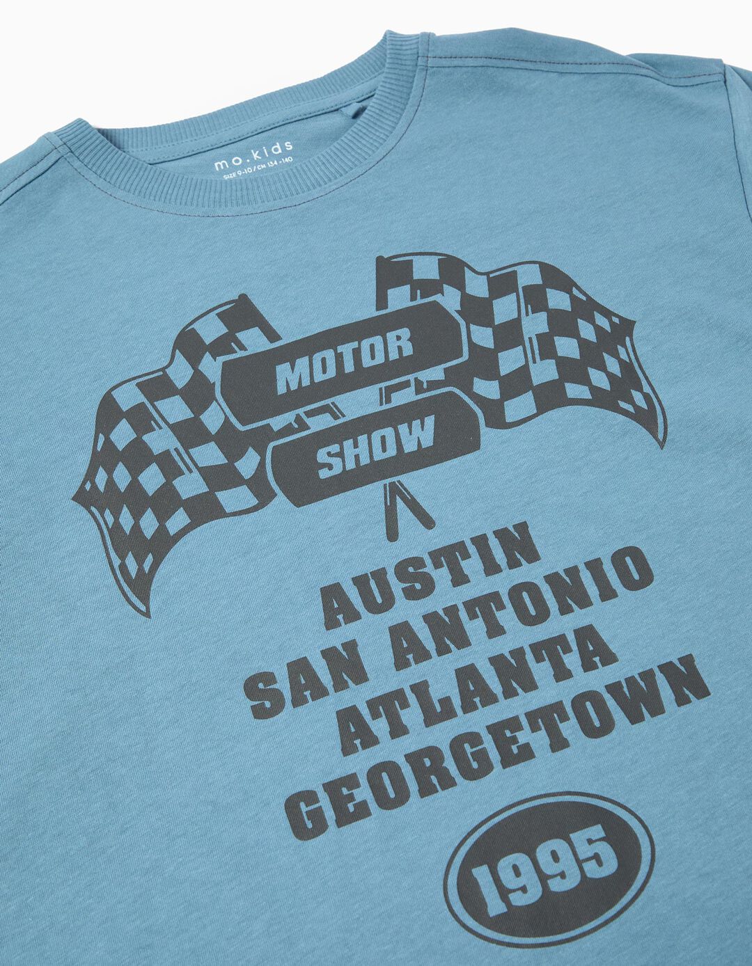 T-shirt Print, Menino, Azul
