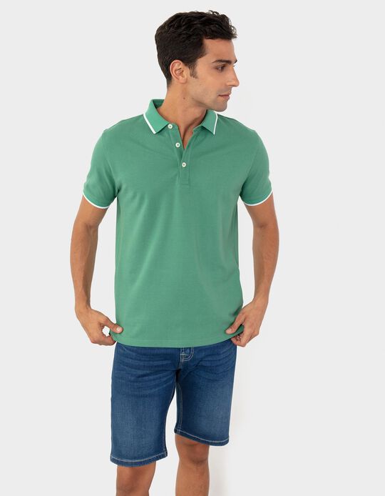 Piqué Knit Polo Shirt, for Men
