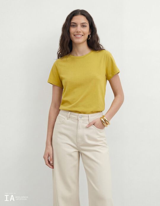 Comprar Online T-shirt, Mulher, Amarelo