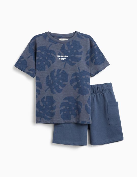 Comprar Online Conjunto T-shirt e Calções, Menino, Azul
