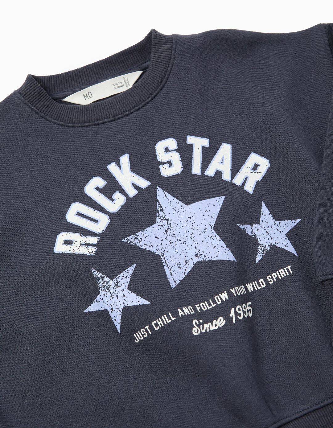 Sweatshirt de Felpa, Menina, Azul Escuro