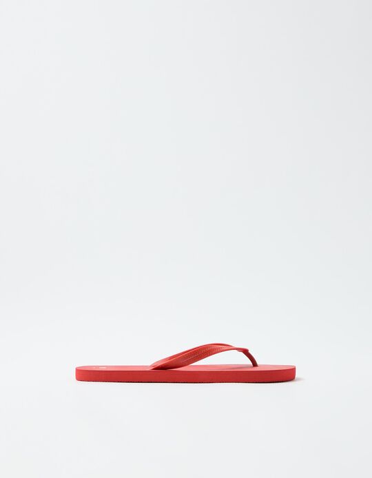 Comprar Online Chinelos de Dedo, Adulto, Vermelho