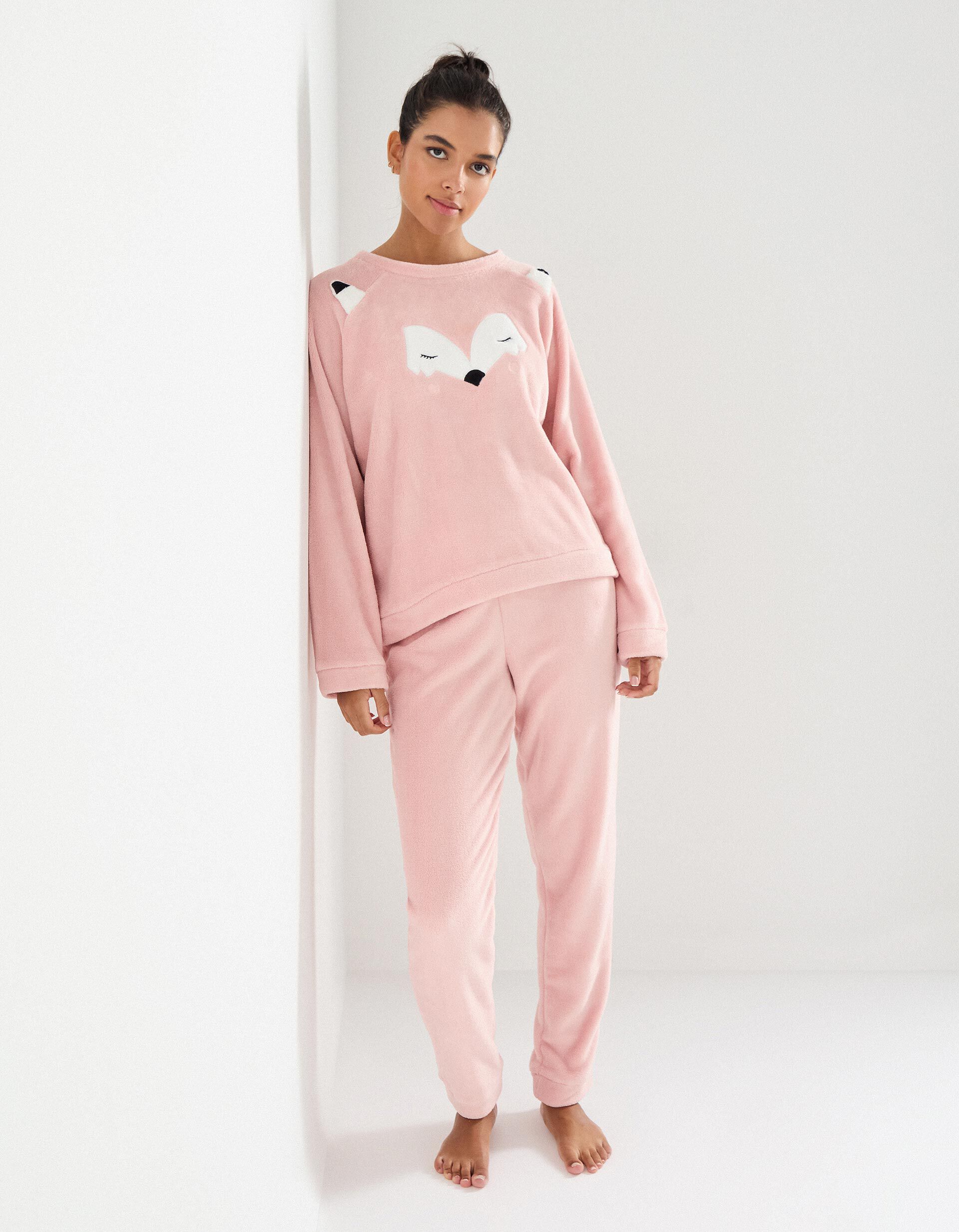 Comprar Online Pijama Polar Aveludado, Mulher, Rosa Claro