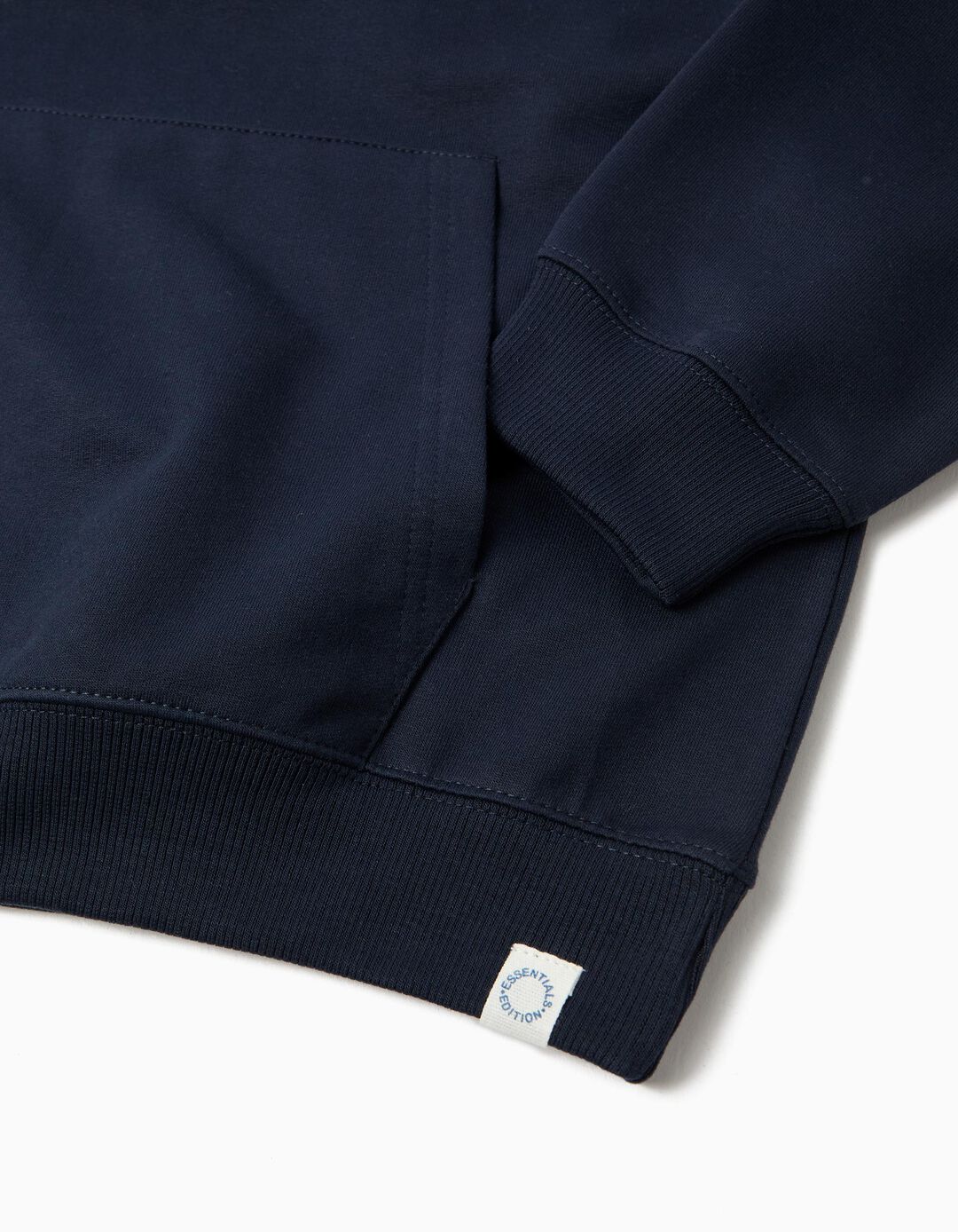 Sweatshirt Com Capuz, Menino, Azul Escuro