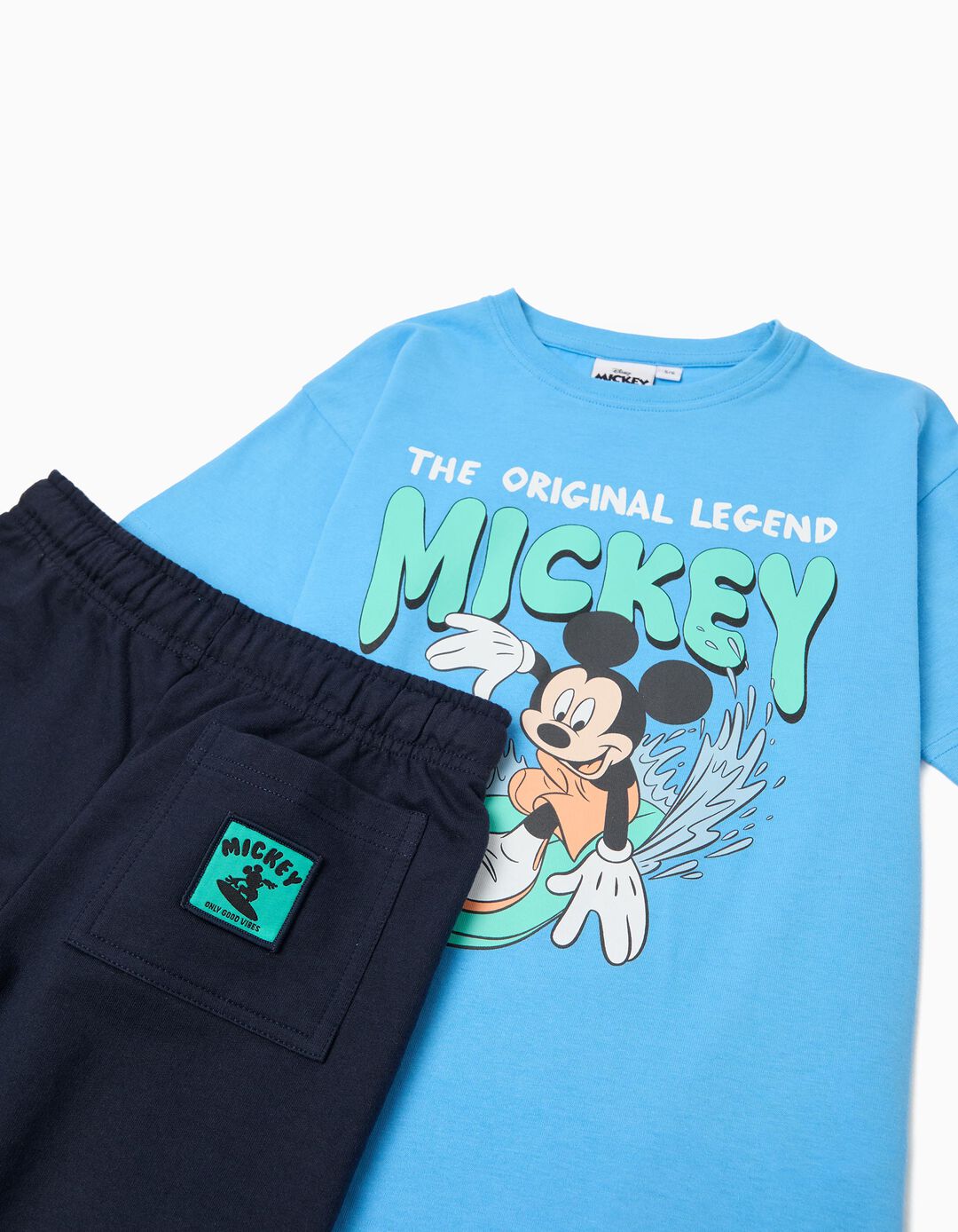Conjunto 'Mickey' &copy;Disney, Menino, Azul Claro