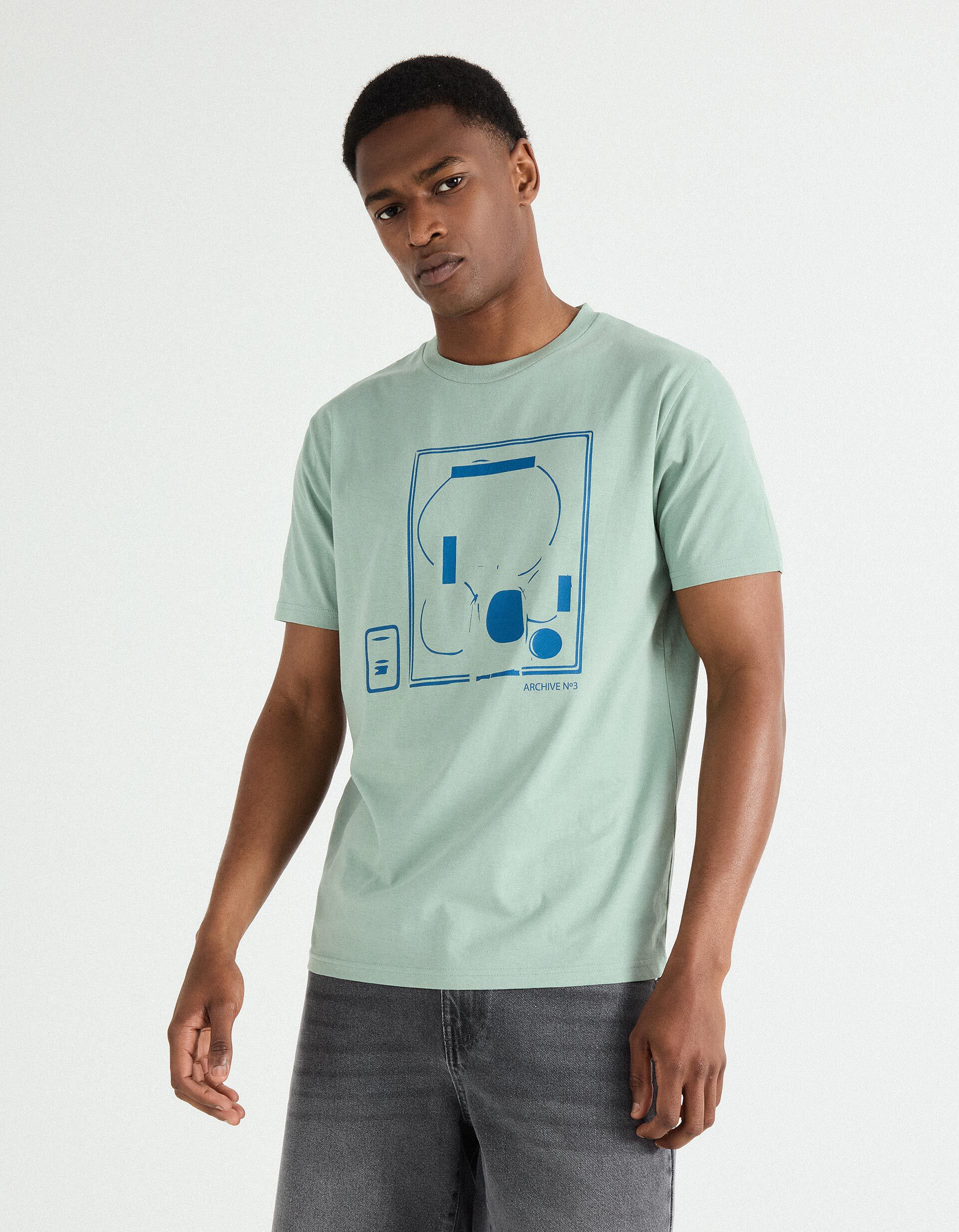 Comprar Online T-shirt Print, Homem, Verde 