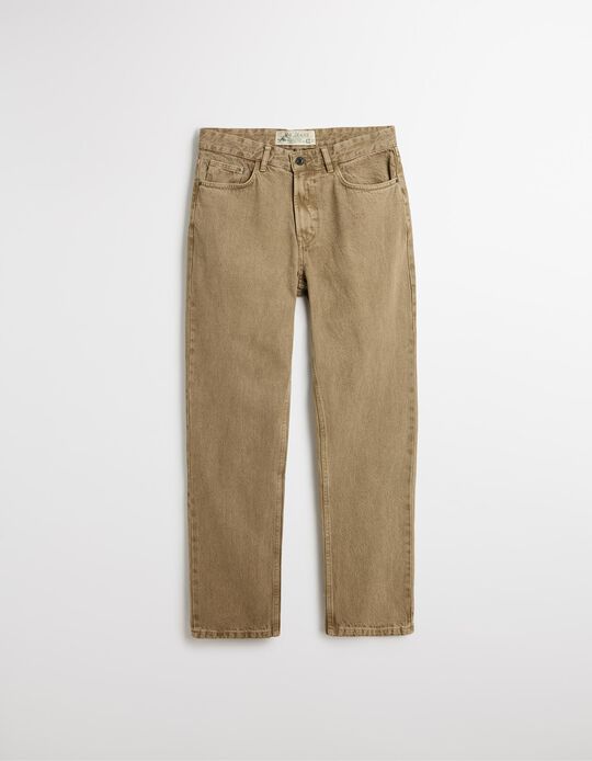 Comprar Online Calças 'Relaxed Fit', Homem, Bege Escuro
