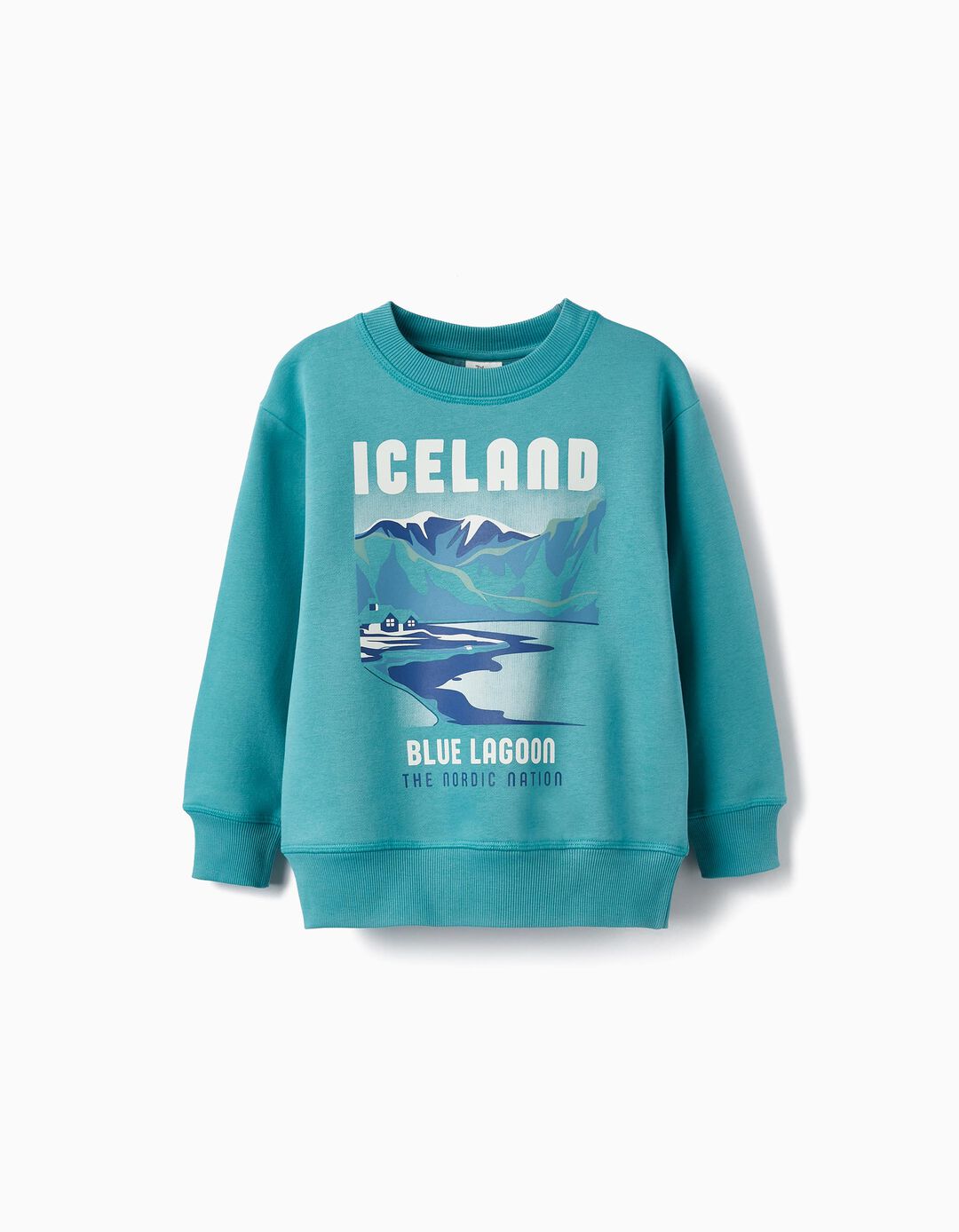 Sweatshirt for Boys 'Iceland', Light Blue