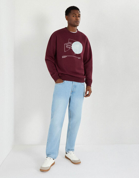 Comprar Online Calças de Ganga Cropped, Homem, Azul Claro