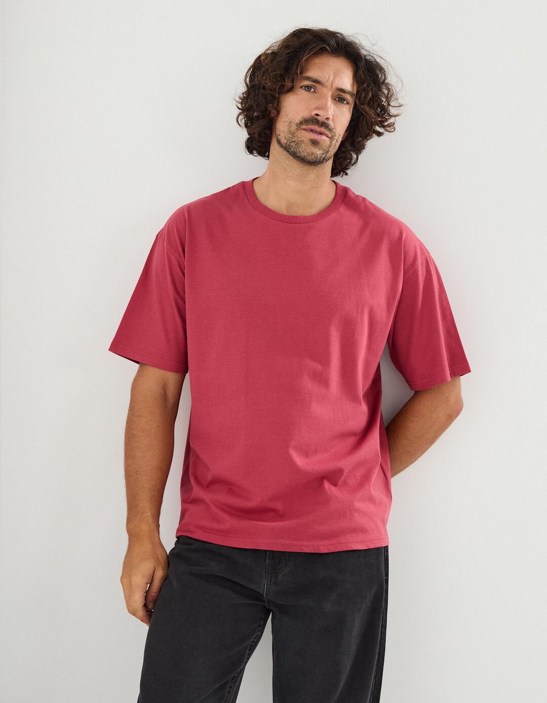 T-shirt, Homem, Vermelho