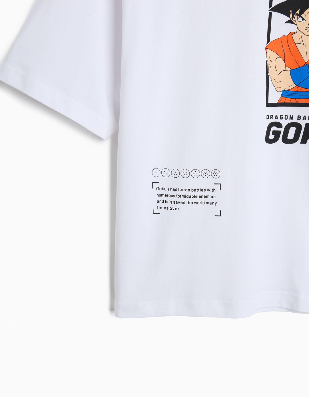 T-shirt 'Dragon Ball', Menino, Branco