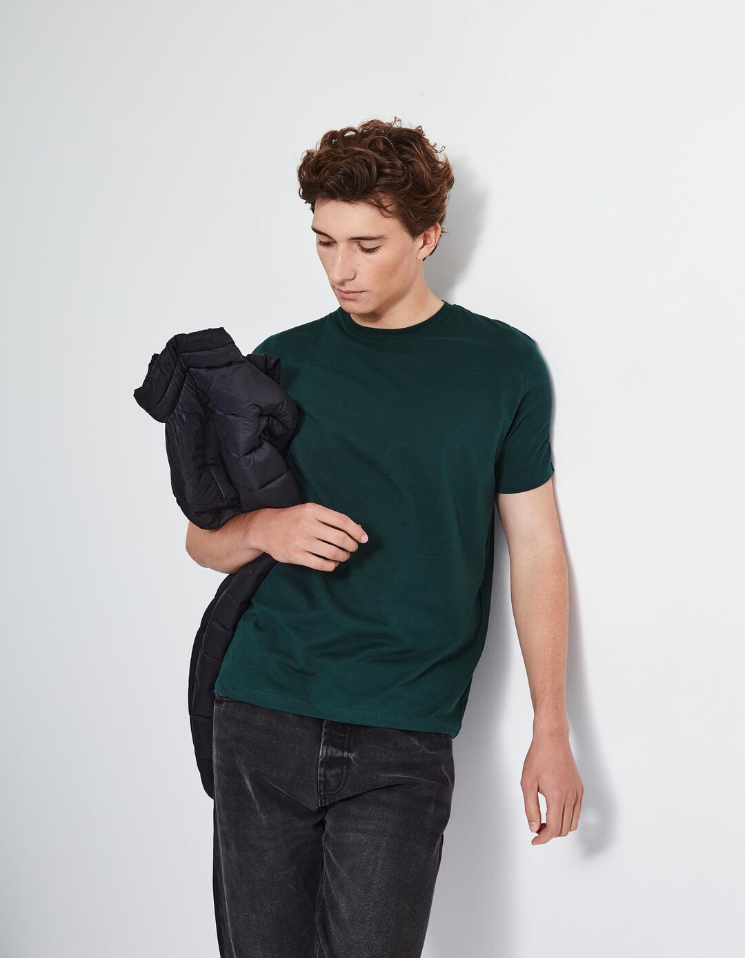 T-shirt Lisa, Homem, Verde Escuro