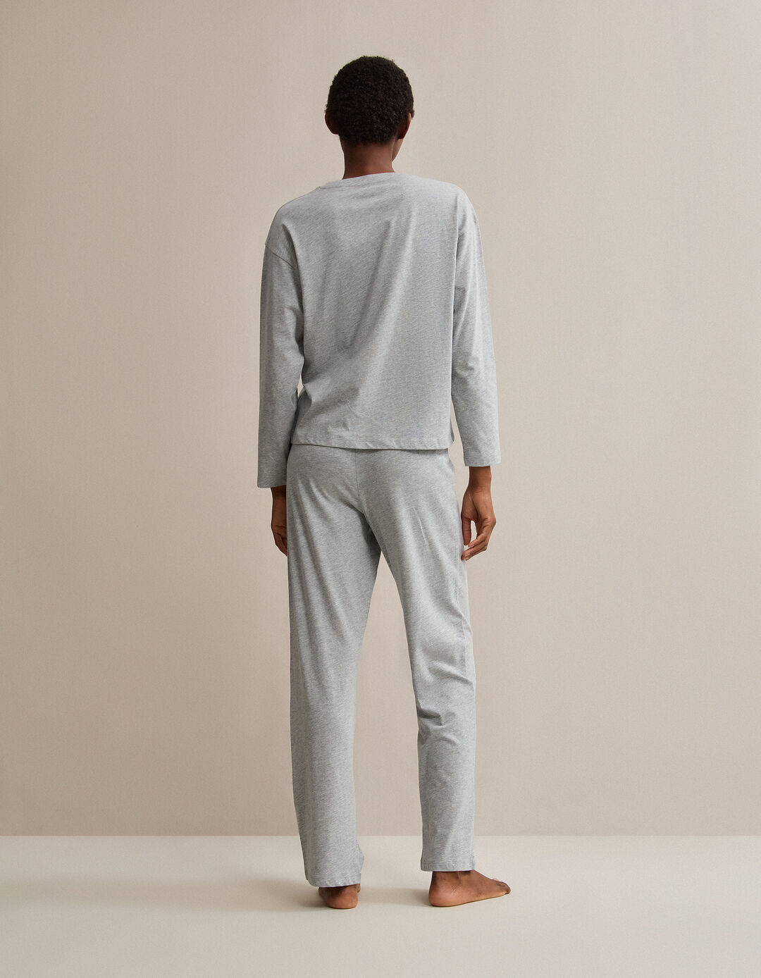 Pijama, Mulher, Cinzento Claro