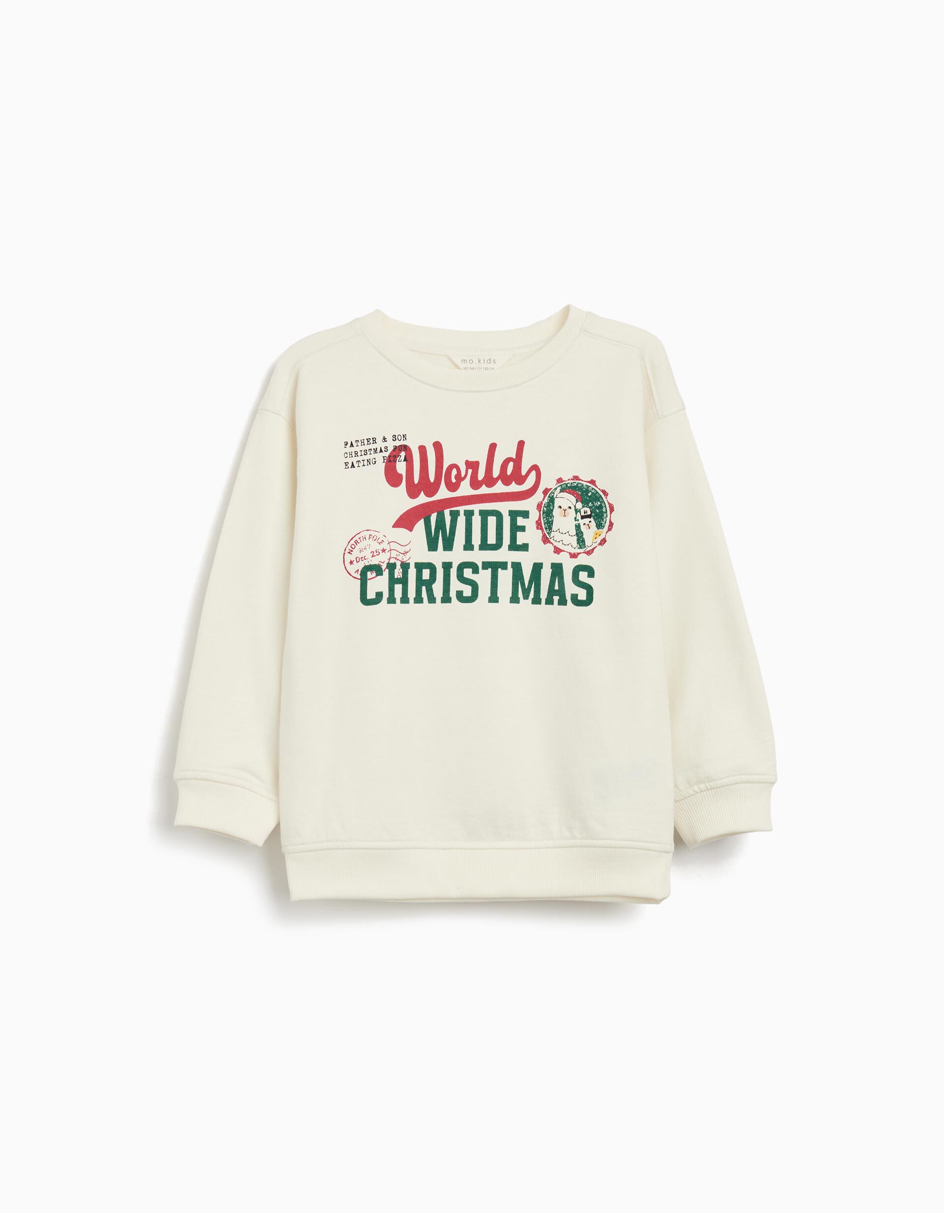 Comprar Online Sweatshirt de Natal, Menino, Cru