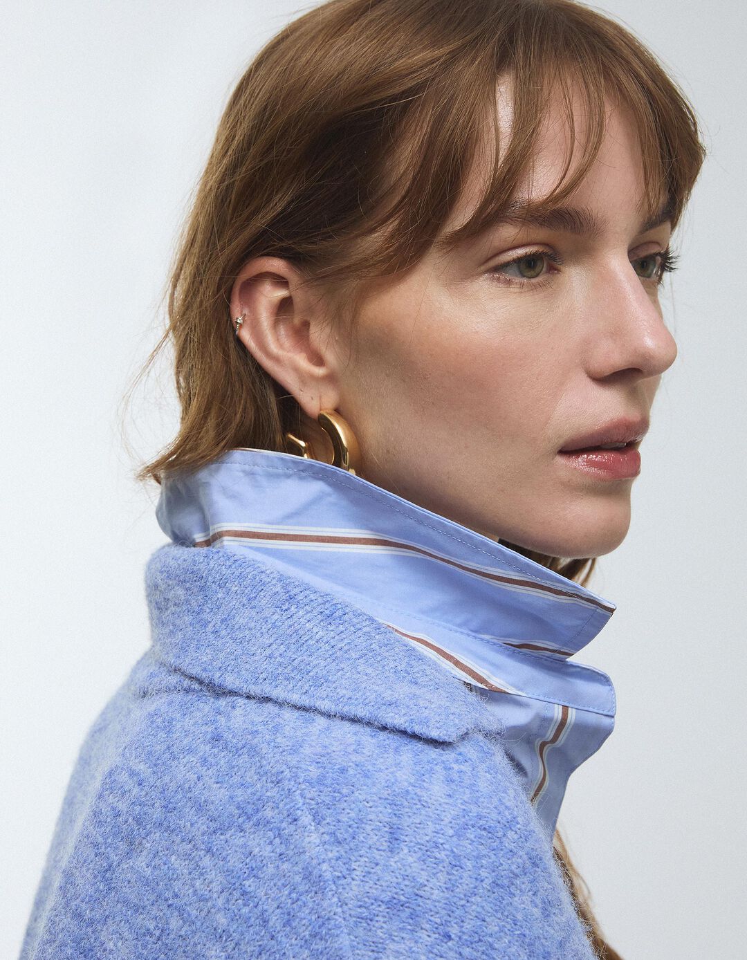 Polo de Malha, Mulher, Azul