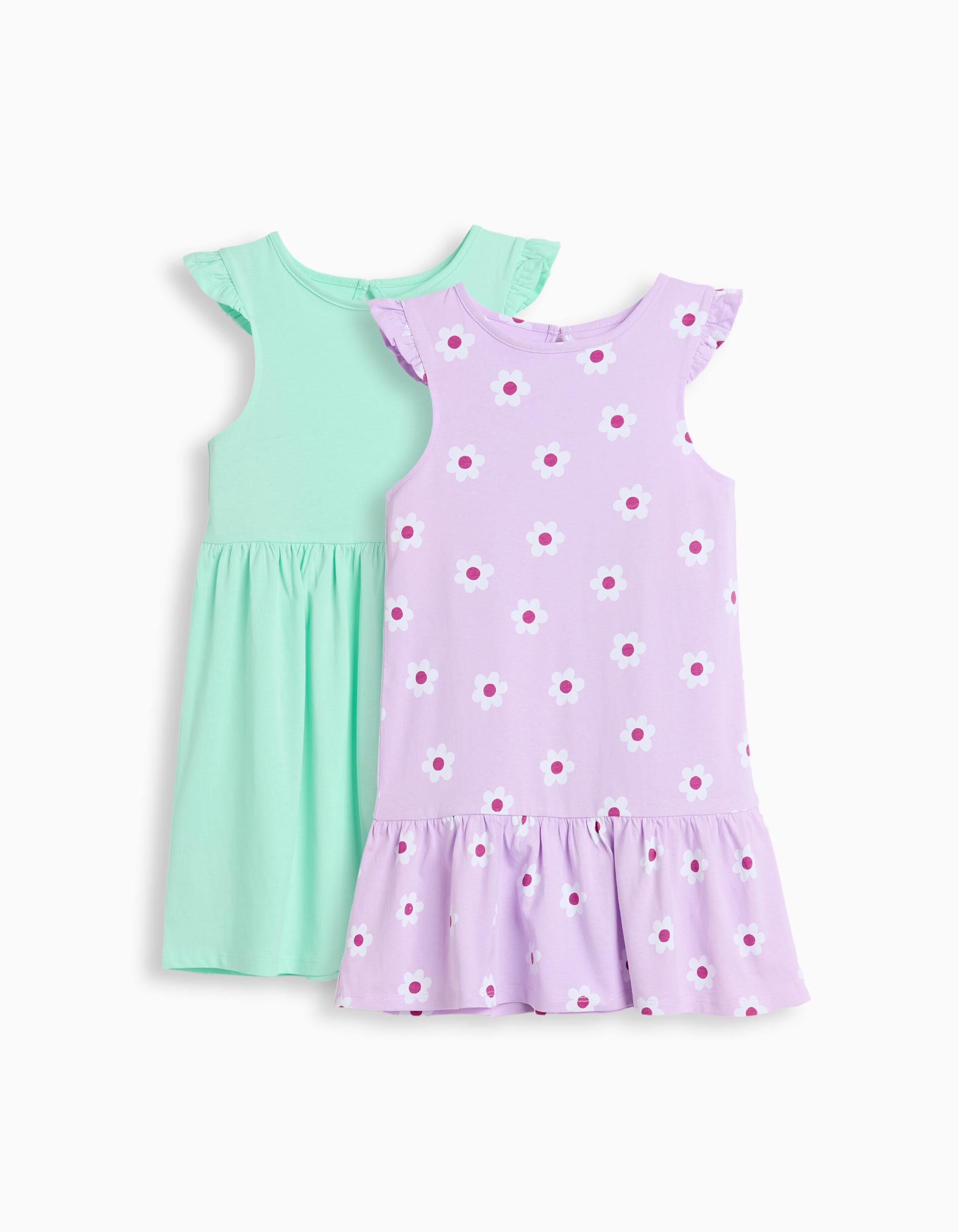 Comprar Online Pack 2 Vestidos, Menina, Verde Claro