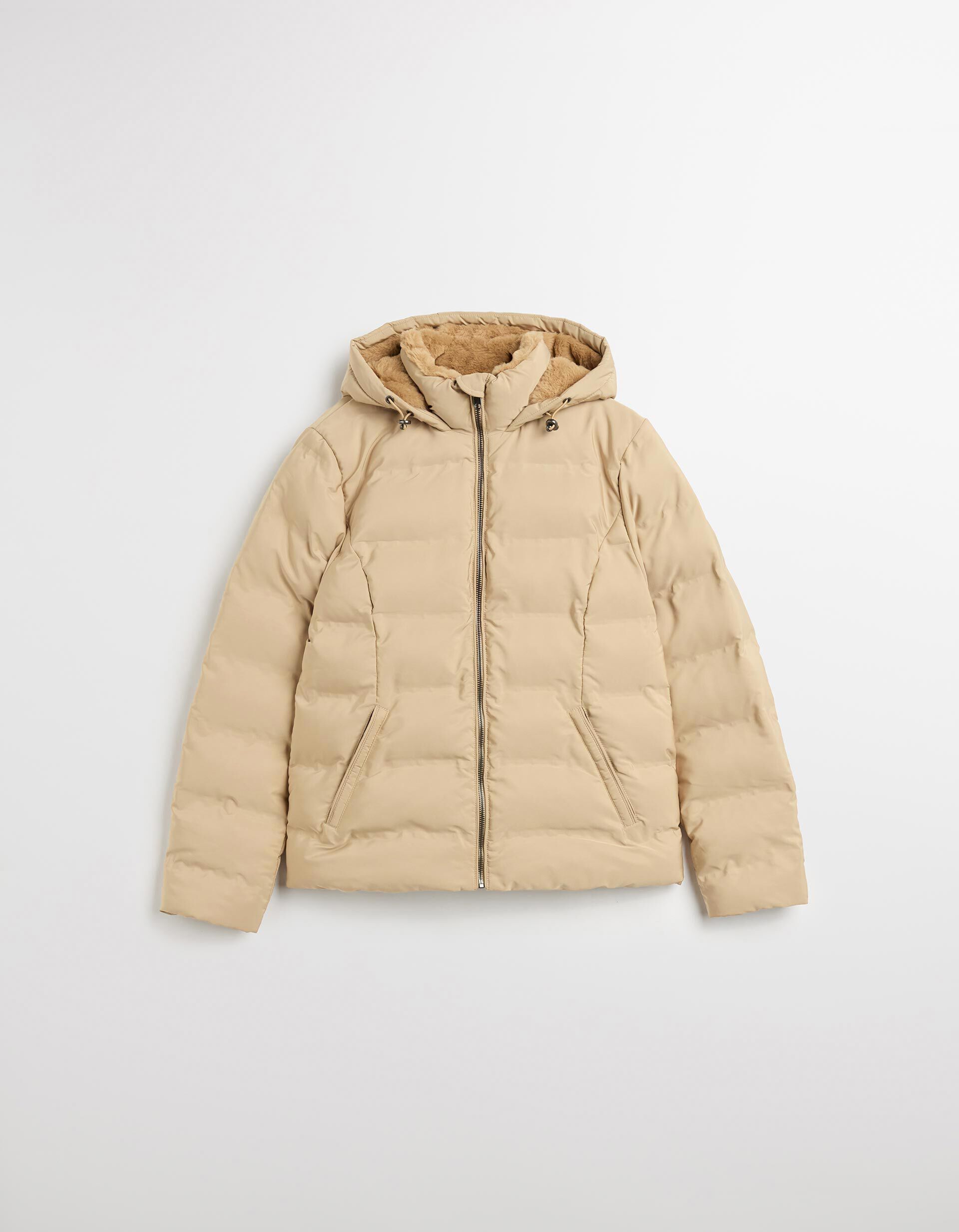 Comprar Online Casaco Acolchoado, Mulher, Bege Claro